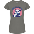 Indepandant Funny Independant Panda Bear Womens Petite Cut T-Shirt Charcoal