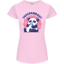 Indepandant Funny Independant Panda Bear Womens Petite Cut T-Shirt Light Pink