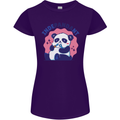 Indepandant Funny Independant Panda Bear Womens Petite Cut T-Shirt Purple