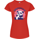 Indepandant Funny Independant Panda Bear Womens Petite Cut T-Shirt Red