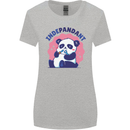 Indepandant Funny Independant Panda Bear Womens Wider Cut T-Shirt Sports Grey