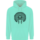 Indian Skull Headdress Biker Motorcycle Childrens Kids Hoodie Peppermint