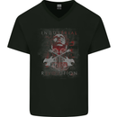 Industrial Revolution Rock Music Guitar Mens V-Neck Cotton T-Shirt Black