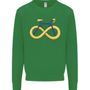 Infinity Bicycle Kids Sweatshirt Jumper Irish Green
