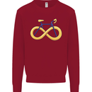 Infinity Bicycle Kids Sweatshirt Jumper Red