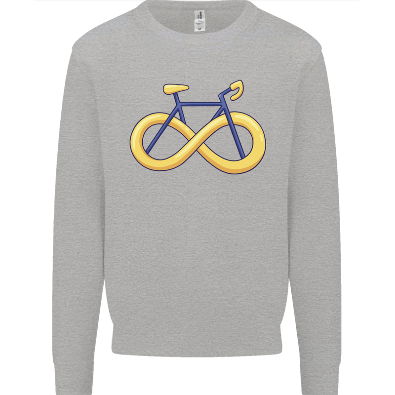 Infinity Bicycle Kids Sweatshirt Jumper Sports Grey