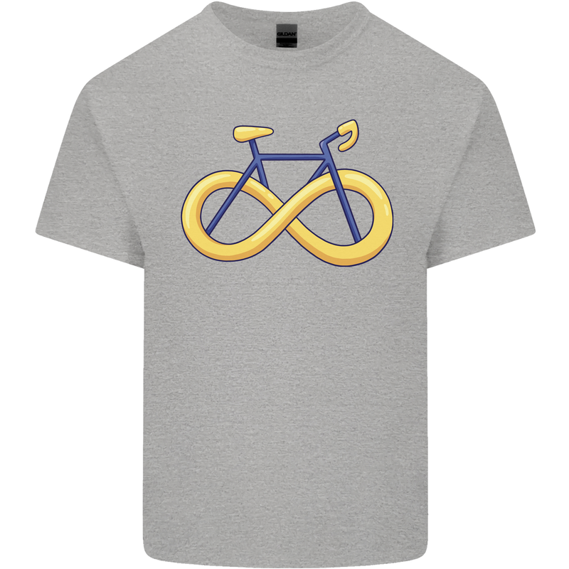 Infinity Bicycle Kids T-Shirt Childrens Sports Grey