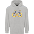Infinity Bicycle Mens 80% Cotton Hoodie Sports Grey