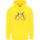 Infinity Bicycle Mens 80% Cotton Hoodie Yellow