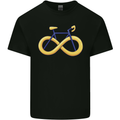 Infinity Bicycle Mens Cotton T-Shirt Tee Top Black