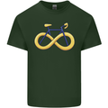 Infinity Bicycle Mens Cotton T-Shirt Tee Top Forest Green