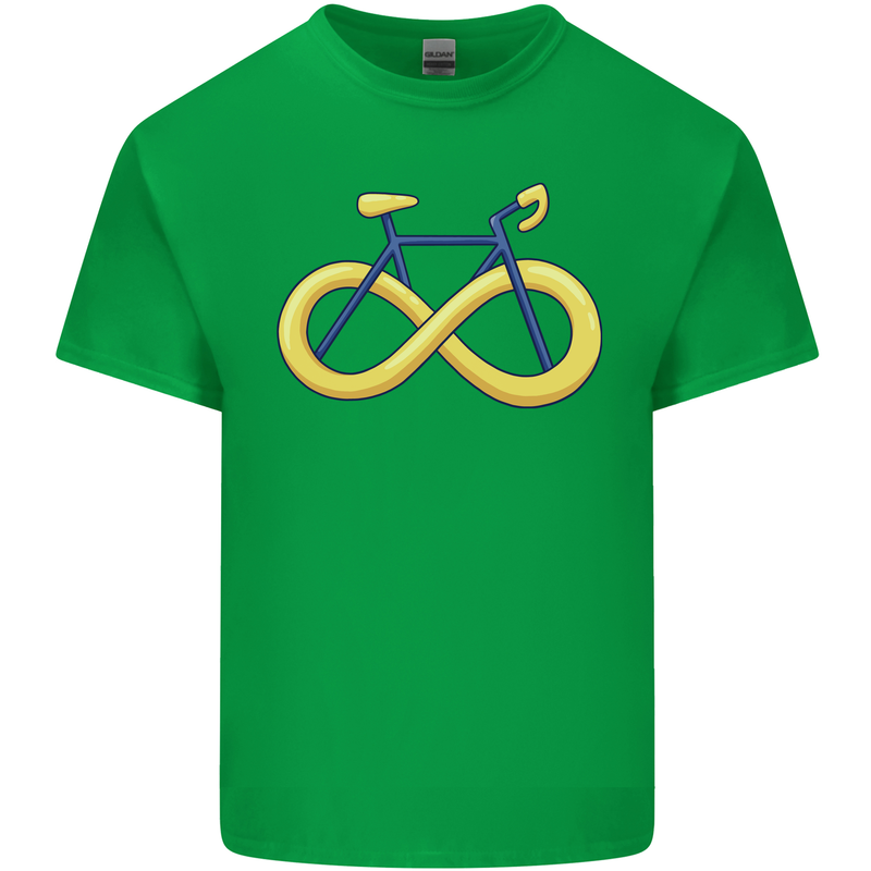 Infinity Bicycle Mens Cotton T-Shirt Tee Top Irish Green