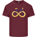 Infinity Bicycle Mens Cotton T-Shirt Tee Top Maroon