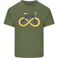 Infinity Bicycle Mens Cotton T-Shirt Tee Top Military Green