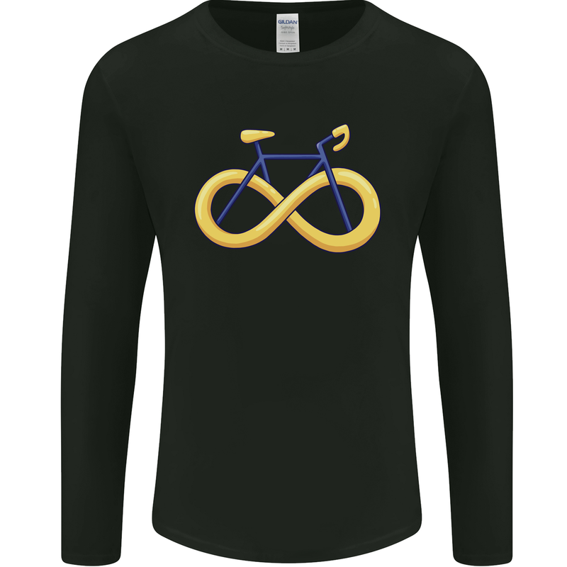 Infinity Bicycle Mens Long Sleeve T-Shirt Black