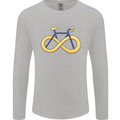 Infinity Bicycle Mens Long Sleeve T-Shirt Sports Grey