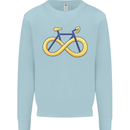 Infinity Bicycle Mens Sweatshirt Jumper Light Blue