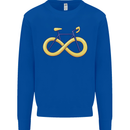 Infinity Bicycle Mens Sweatshirt Jumper Royal Blue