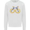 Infinity Bicycle Mens Sweatshirt Jumper White