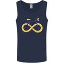 Infinity Bicycle Mens Vest Tank Top Navy Blue