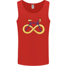 Infinity Bicycle Mens Vest Tank Top Red