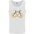 Infinity Bicycle Mens Vest Tank Top White