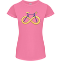 Infinity Bicycle Womens Petite Cut T-Shirt Azalea