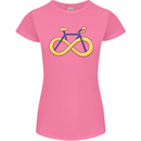 Infinity Bicycle Womens Petite Cut T-Shirt Azalea