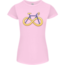 Infinity Bicycle Womens Petite Cut T-Shirt Light Pink
