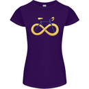 Infinity Bicycle Womens Petite Cut T-Shirt Purple