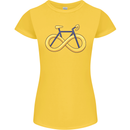 Infinity Bicycle Womens Petite Cut T-Shirt Yellow