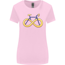 Infinity Bicycle Womens Wider Cut T-Shirt Light Pink