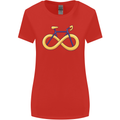 Infinity Bicycle Womens Wider Cut T-Shirt Red