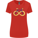 Infinity Bicycle Womens Wider Cut T-Shirt Red