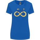 Infinity Bicycle Womens Wider Cut T-Shirt Royal Blue