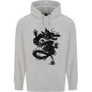 Ink Dragon Tattoo Childrens Kids Hoodie Sports Grey