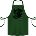 Ink Dragon Tattoo Cotton Apron 100% Organic Forest Green