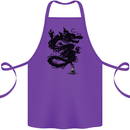 Ink Dragon Tattoo Cotton Apron 100% Organic Purple