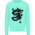 Ink Dragon Tattoo Mens Sweatshirt Jumper Peppermint