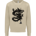 Ink Dragon Tattoo Mens Sweatshirt Jumper Sand