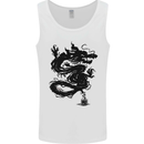 Ink Dragon Tattoo Mens Vest Tank Top White