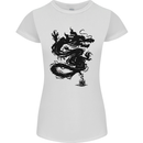 Ink Dragon Tattoo Womens Petite Cut T-Shirt White