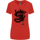 Ink Dragon Tattoo Womens Wider Cut T-Shirt Red