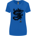 Ink Dragon Tattoo Womens Wider Cut T-Shirt Royal Blue