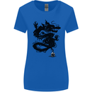 Ink Dragon Tattoo Womens Wider Cut T-Shirt Royal Blue