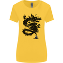 Ink Dragon Tattoo Womens Wider Cut T-Shirt Yellow