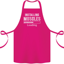 Installing Muscles Loading Gym Training Top Cotton Apron 100% Organic Pink
