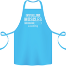 Installing Muscles Loading Gym Training Top Cotton Apron 100% Organic Turquoise