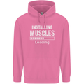 Installing Muscles Loading Gym Training Top Mens 80% Cotton Hoodie Azelea