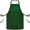 Instant Irish Add Beer St. Patrick's Day Cotton Apron 100% Organic Forest Green
